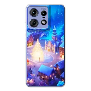 Різдвяні Чохли для Motorola Edge 50 Pro (VPrint) (Різдвяне місто)
