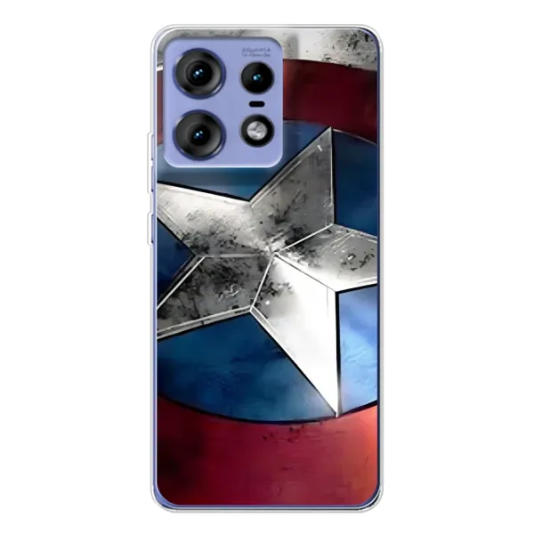 Чохол з принтом «Щит Капітана Америки» для Motorola Edge 50 Pro Чохол з принтом «Щит Капітана Америки» для Motorola Edge 50 Pro