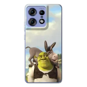 Чохол з мультфільмом Шрек на Motorola Edge 50 Pro (Шрек та Осел)