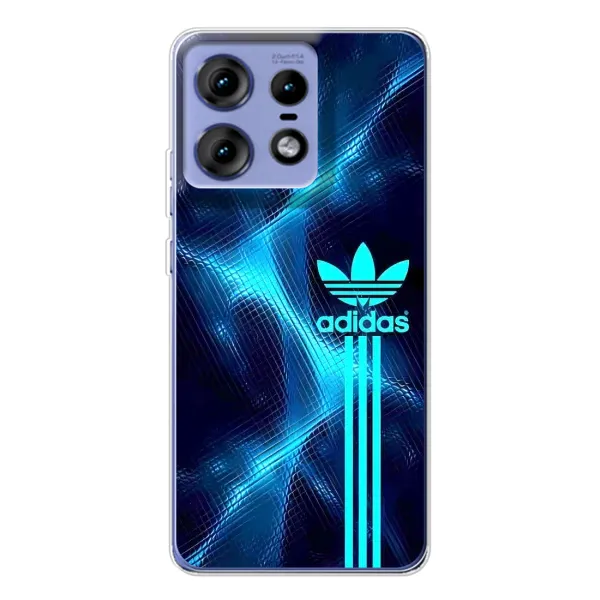 Чохол з принтом «Синій Адідас» для Motorola Edge 50 Pro Чохол з принтом «Синій Адідас» для Motorola Edge 50 Pro