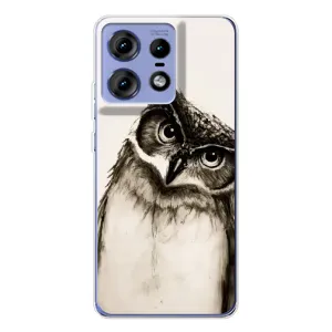 Чохол з пташками на Motorola Edge 50 Pro (VPrint) (Сова)