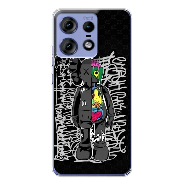 Чехол с принтом «Стиль Bearbrick» для Motorola Edge 50 Pro