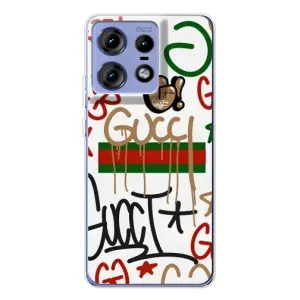 Брендновые Чехлы для Motorola Edge 50 Pro - (PREMIUMPrint) (Стиль GUUCI)
