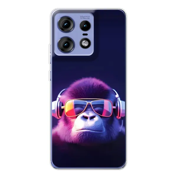 Чохол з принтом «Стильна мавпа» для Motorola Edge 50 Pro