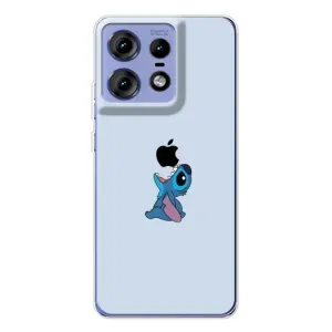 Чохол з принтом Стіч на Motorola Edge 50 Pro (Stitch apple)