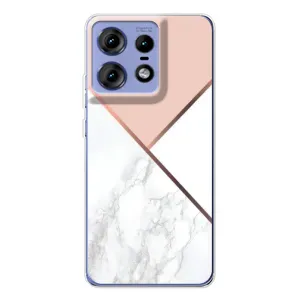 Мраморний чехол на Motorola Edge 50 Pro (VPrint) (Тройний мрамор)