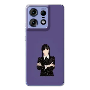 Чохли Венсдей на Motorola Edge 50 Pro Уенсдей (AlphaPrint) (Венздей у чорному)