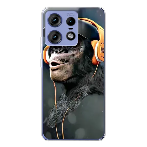Чохол з принтом «В навушниках» для Motorola Edge 50 Pro
