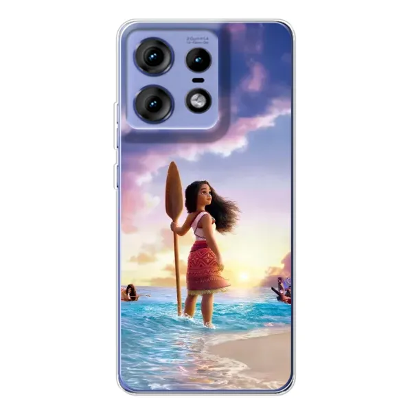 Чохол з принтом «Моана з веслом» для Motorola Edge 50 Pro