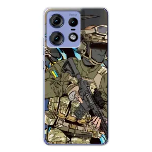 Чехлы с картинкой ЗСУ для Motorola Edge 50 Pro (AlphaPrint)