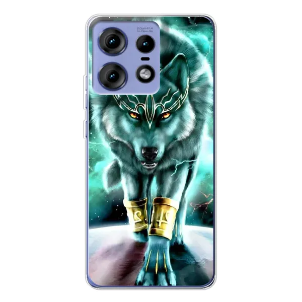 Чохол з принтом «Яскравий вовк» для Motorola Edge 50 Pro Чохол з принтом «Яскравий вовк» для Motorola Edge 50 Pro