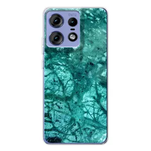 Мраморний чехол на Motorola Edge 50 Pro (VPrint) (Зелений мрамор)