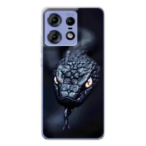 Чохол з картинкою 'Хижаки' для Motorola Edge 50 Pro (Чорна змія)