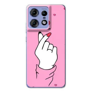 Чохол з принтом для Motorola Edge 50 Pro (AlphaPrint - Знак сердечка)