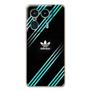 Чехлы Адидас для Motorola Edge 50 Ultra (AlphaPrint) (Адидас с полосами)