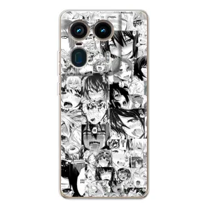 Чехол с принтом «Ahegao manga» для Motorola Edge 50 Ultra