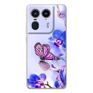 Чехлы с Цветами для Motorola Edge 50 Ultra (VPrint) (Бабочка на цветочке)
