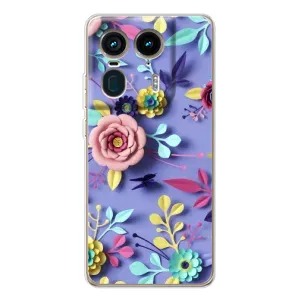 Чехлы с Цветами для Motorola Edge 50 Ultra (VPrint) (Цветочный дизайн)