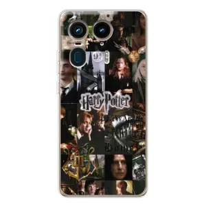 Чехол с принтом «коллаж Гарри Поттер» для Motorola Edge 50 Ultra