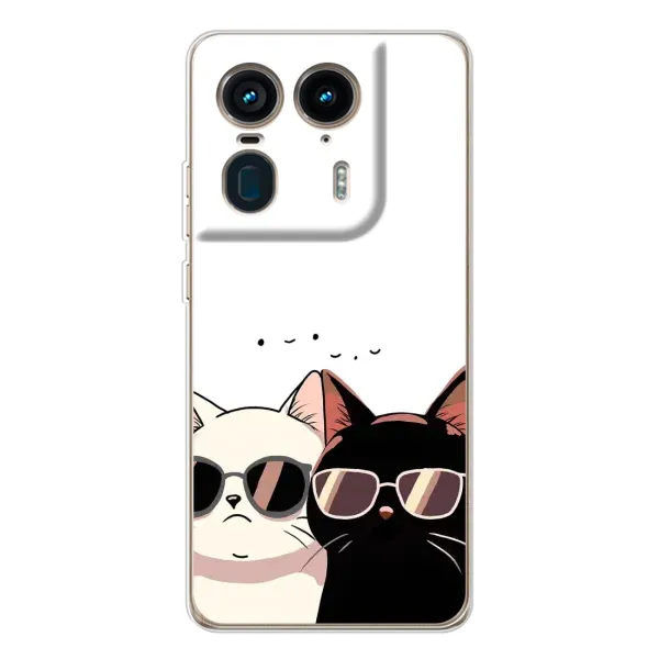 Чехол с принтом «Коты в очках» для Motorola Edge 50 Ultra Чехол с принтом «Коты в очках» для Motorola Edge 50 Ultra