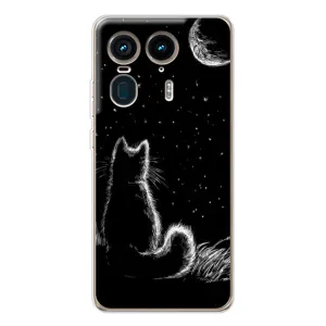 Чехол с принтом для Motorola Edge 50 Ultra (AlphaPrint) Модные коты
