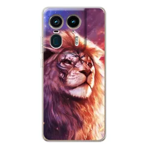 Чехол с принтом «Красочный Лев» для Motorola Edge 50 Ultra