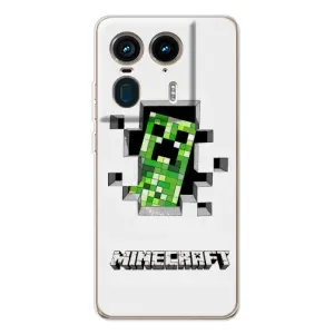 Чехол Майнкрафт на Motorola Edge 50 Ultra (AlphaPrint) Minecraft (крипер Майнкрафт)