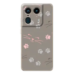 Чохол з малюнком кіт на Motorola Edge 50 Ultra (Лапи і вуса)
