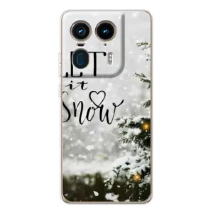 Новорічні, Святкові Чохли для Motorola Edge 50 Ultra - 2024 год (Let it snow)