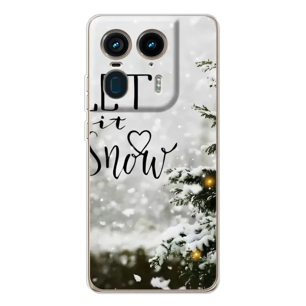 Чохол з принтом «Let it snow» для Motorola Edge 50 Ultra