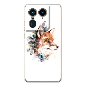 Чохли з картинкою Лисичка для Motorola Edge 50 Ultra (VPrint) (Лиса в квітах)