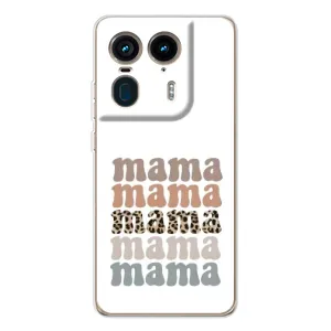 Чехлы для мамы на Motorola Edge 50 Ultra (Текстовый коллаж мама)