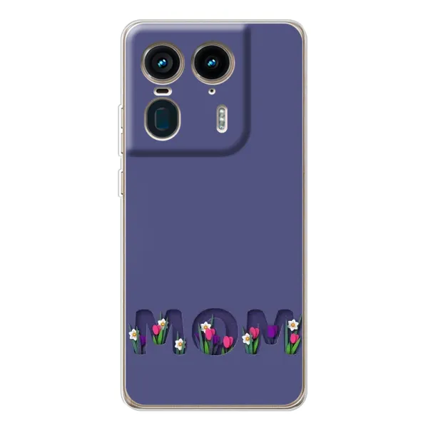 Чехол с принтом «Мама в цветах» для Motorola Edge 50 Ultra