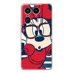 Эксклюзивный чехол для Motorola Edge 50 Ultra (AlphaPrint - Мультяшные) (Маус в очках)