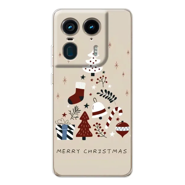 Чехол с принтом «Merry Christmas» для Motorola Edge 50 Ultra Чехол с принтом «Merry Christmas» для Motorola Edge 50 Ultra