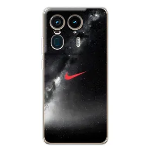 Чехол для Motorola Edge 50 Ultra - с принтом Найк (AlphaPrint) (Найк красный)