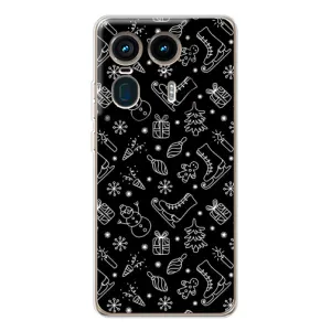 Новорічні, Святкові Чохли для Motorola Edge 50 Ultra - 2024 год (Новорічний фон)