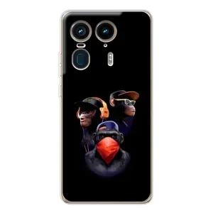 Чохол з Мавпами Motorola Edge 50 Ultra - (AlphaPrint) (Три мавпи)