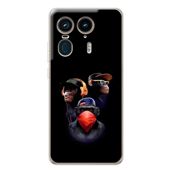 Чохол з принтом «Три мавпи» для Motorola Edge 50 Ultra