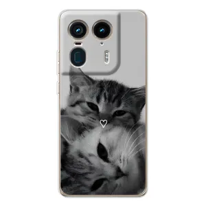 Чохол з малюнком кіт на Motorola Edge 50 Ultra (Пара котів)