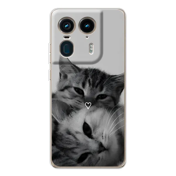 Чехол с принтом «Пара котов» для Motorola Edge 50 Ultra Чехол с принтом «Пара котов» для Motorola Edge 50 Ultra