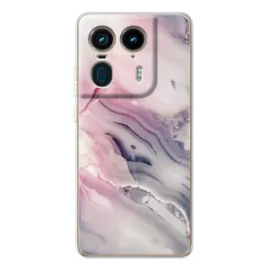 Чехол с принтом «Пурпурный Мрамор» для Motorola Edge 50 Ultra
