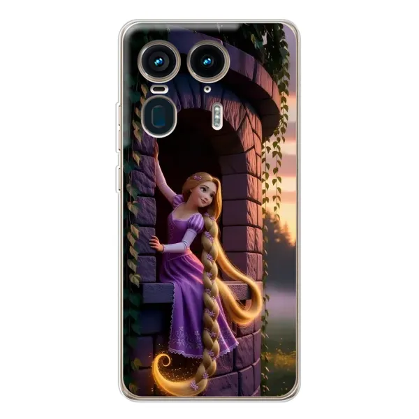 Чехол с принтом «Рапунцель на башне» для Motorola Edge 50 Ultra