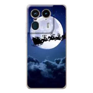 Чехол с принтом «Санта - луна» для Motorola Edge 50 Ultra