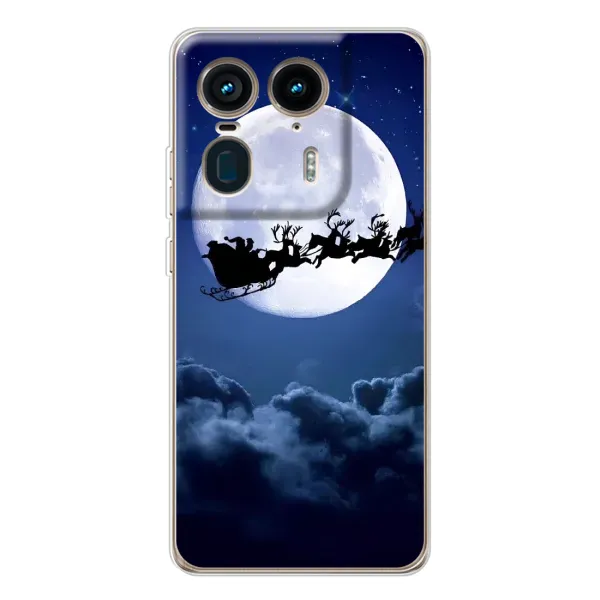 Чехол с принтом «Санта - луна» для Motorola Edge 50 Ultra Чехол с принтом «Санта - луна» для Motorola Edge 50 Ultra