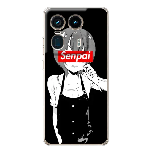 Чехол с принтом «Senpai» для Motorola Edge 50 Ultra Чехол с принтом «Senpai» для Motorola Edge 50 Ultra