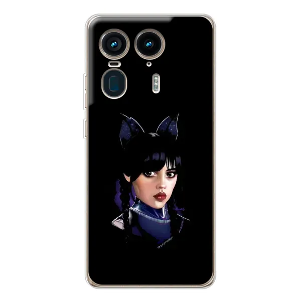 Чехол с принтом «серьезная Уэнздей» для Motorola Edge 50 Ultra