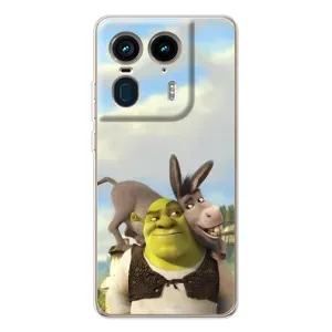 Чохол з мультфільмом Шрек на Motorola Edge 50 Ultra (Шрек та Осел)