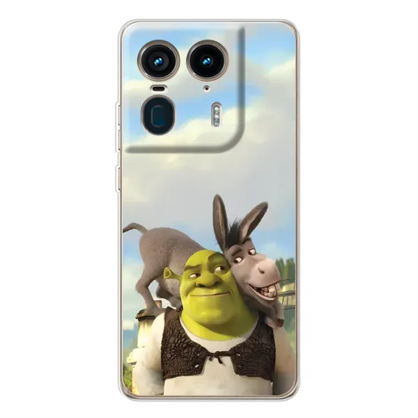 Чохол з принтом «Шрек та Осел» для Motorola Edge 50 Ultra