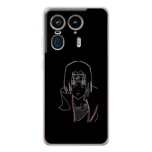 Чехол с принтом «силуэт Итачи» для Motorola Edge 50 Ultra